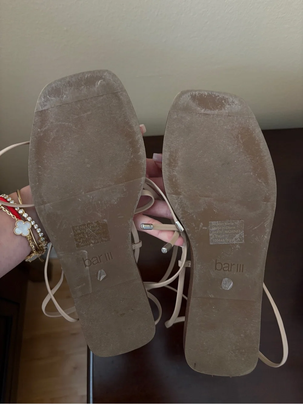 Lace up sandals